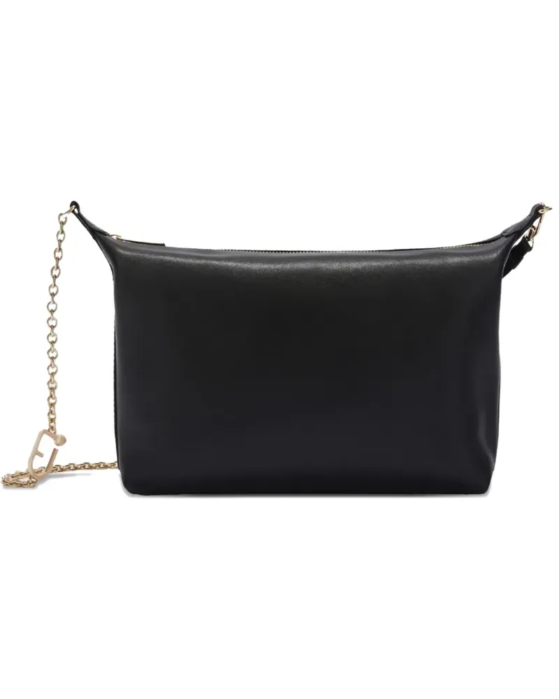 Furla Mini Nuvola Schultertasche mit Kettenriemen - Schwarz Schwarz