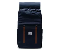 Retreat Rucksack mit Lederdetails - Blau