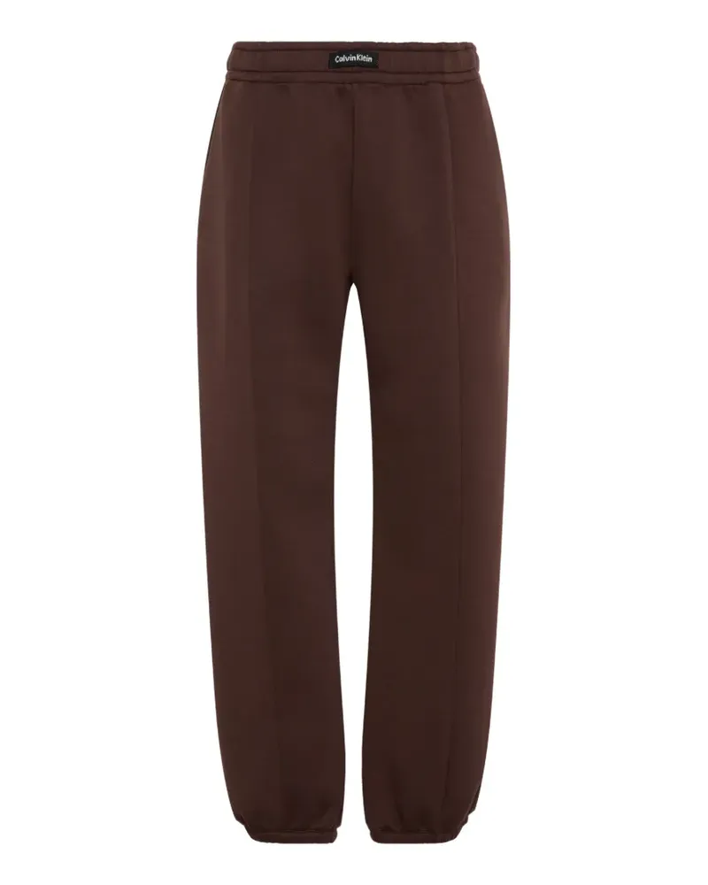 Calvin Klein logo-patch relaxed-fit track pants - Braun Braun