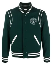 SPORTY & RICH Collegejacke mit Logo-Stickerei Grün