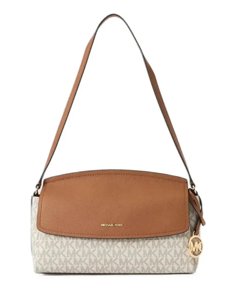 Michael Kors Schultertasche mit Monogramm-Print - Nude Nude