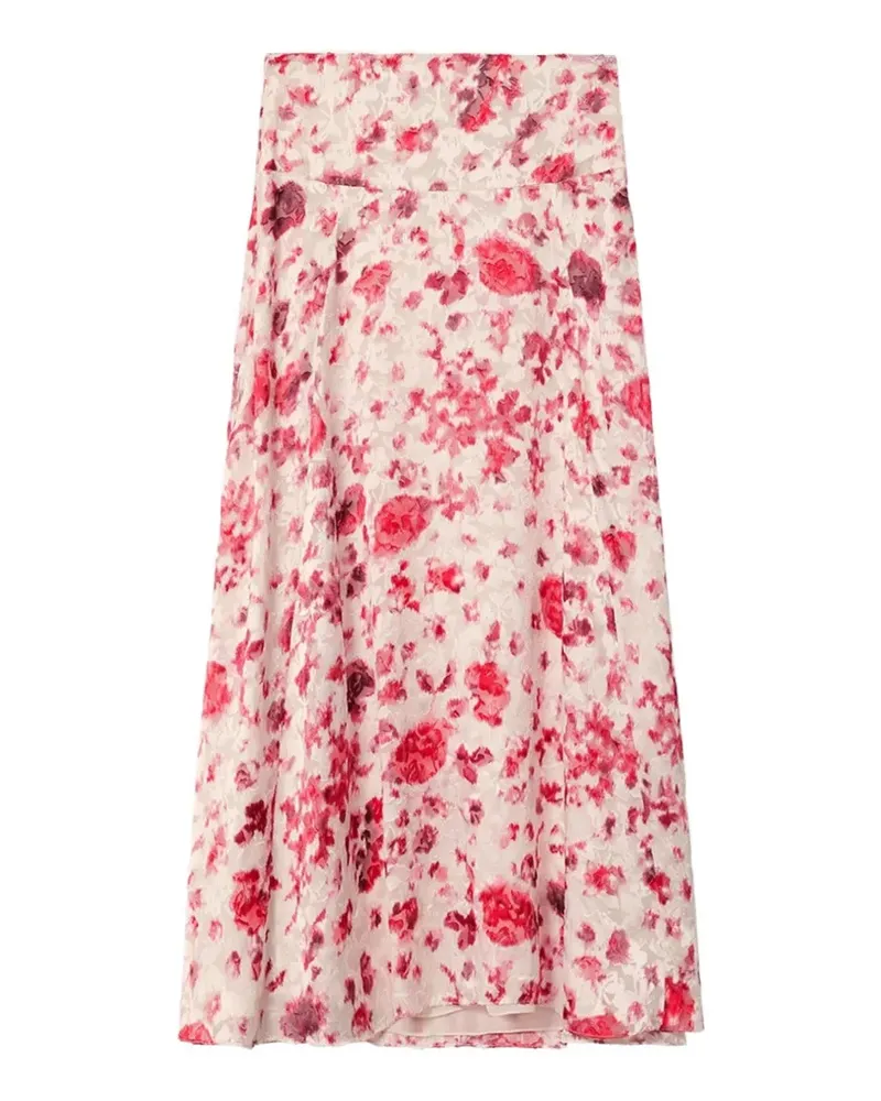 Isabel Marant Hilza Maxirock mit Blumen-Print - Nude Nude