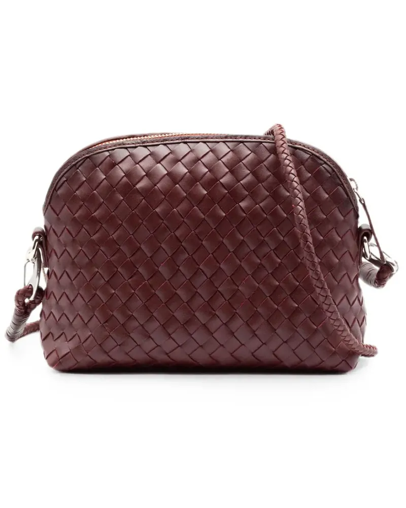 Dragon Diffusion Chunky Fellini woven leather shoulder bag - Rot Rot