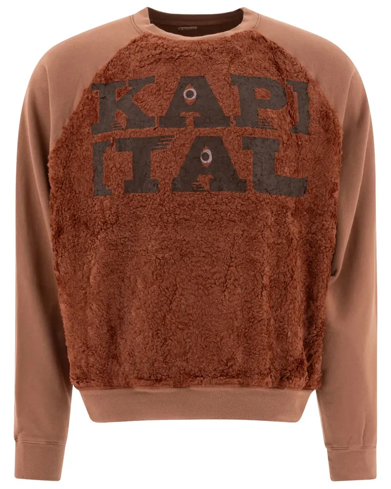 KAPITAL Grizzly Sweatshirt - Braun Braun