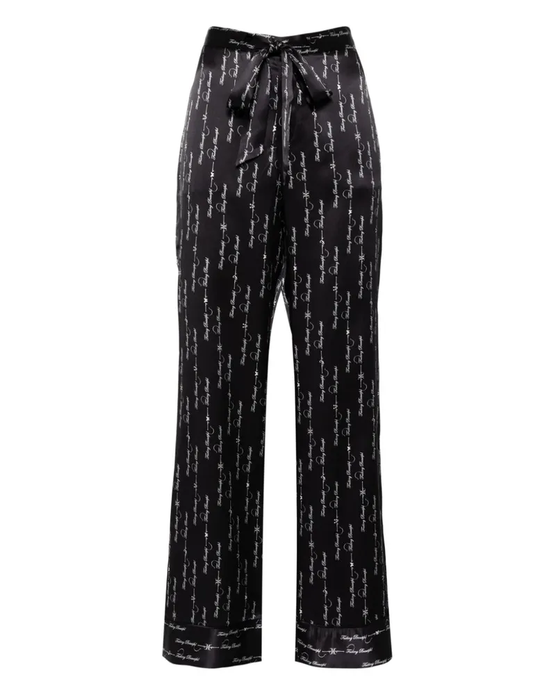 Kiki De Montparnasse F Beautiful Pyjama-Hose aus Seide - Schwarz Schwarz