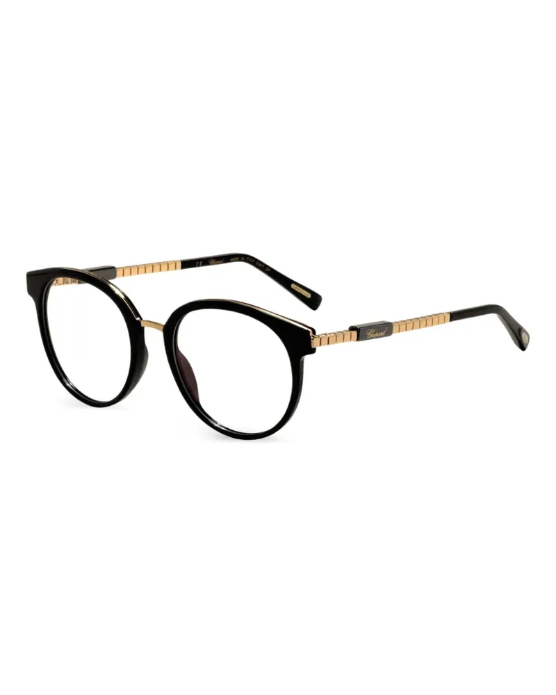 Chopard Brille mit rundem Gestell - Schwarz Schwarz