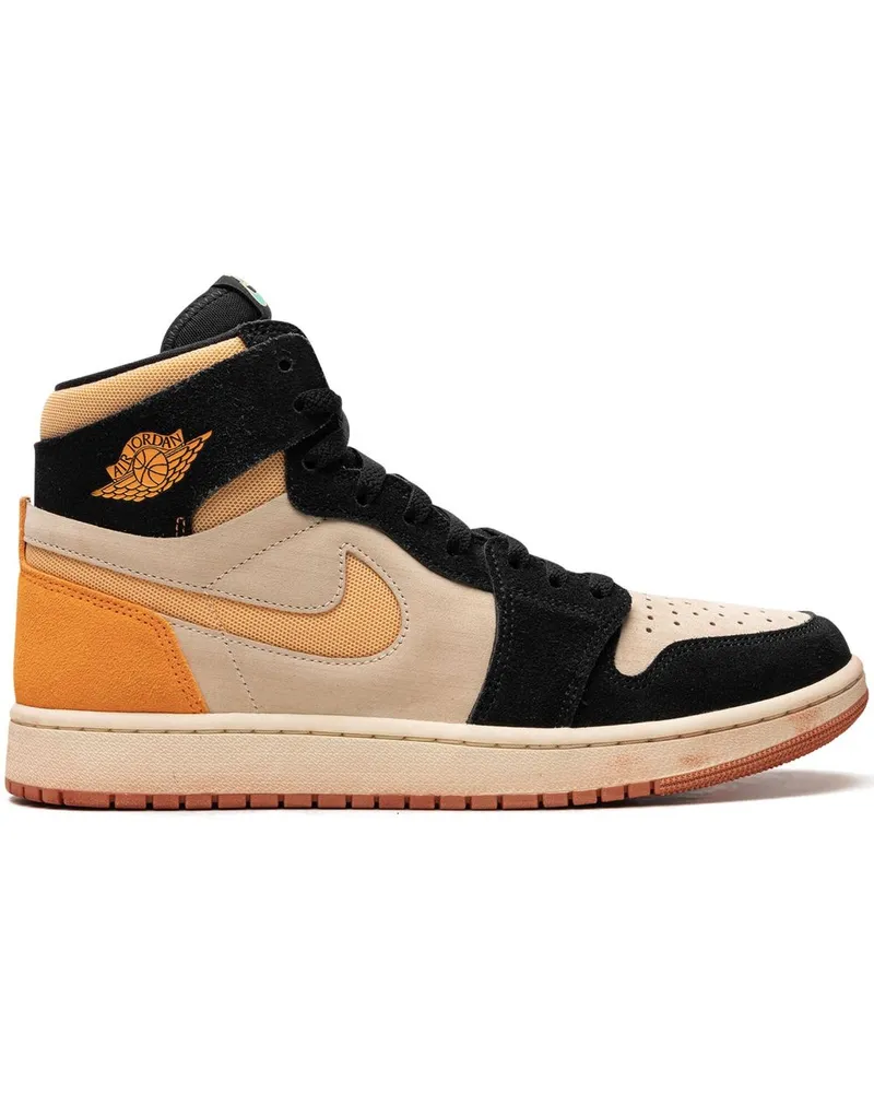 Jordan Air  1 High Zoom Air CMFT 2 Muslin/Vivid Orange Sneakers - Nude Nude