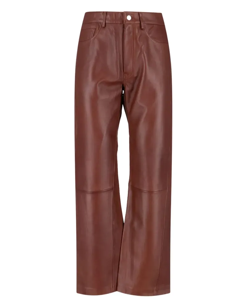 Sunflower Straight Twist Lederhose - Braun Braun