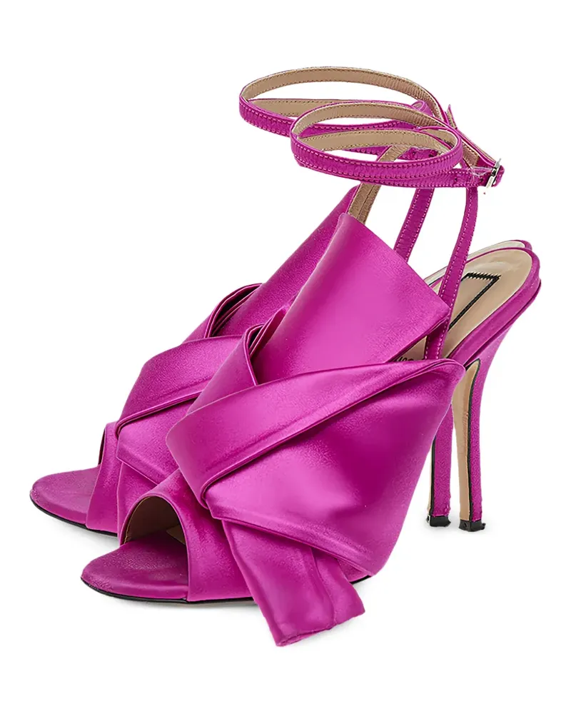 N° 21 Raso ankle-wrap sandals - Rosa Rosa