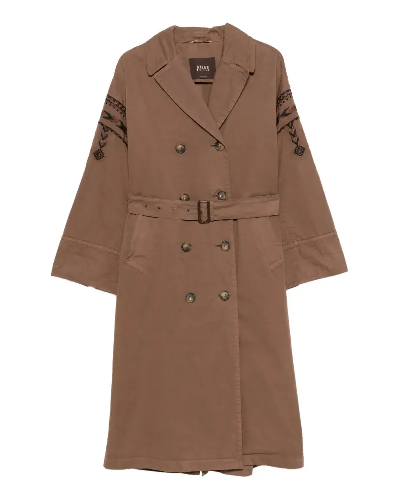 Bazar Deluxe Doppelreihiger Trenchcoat - Braun Braun