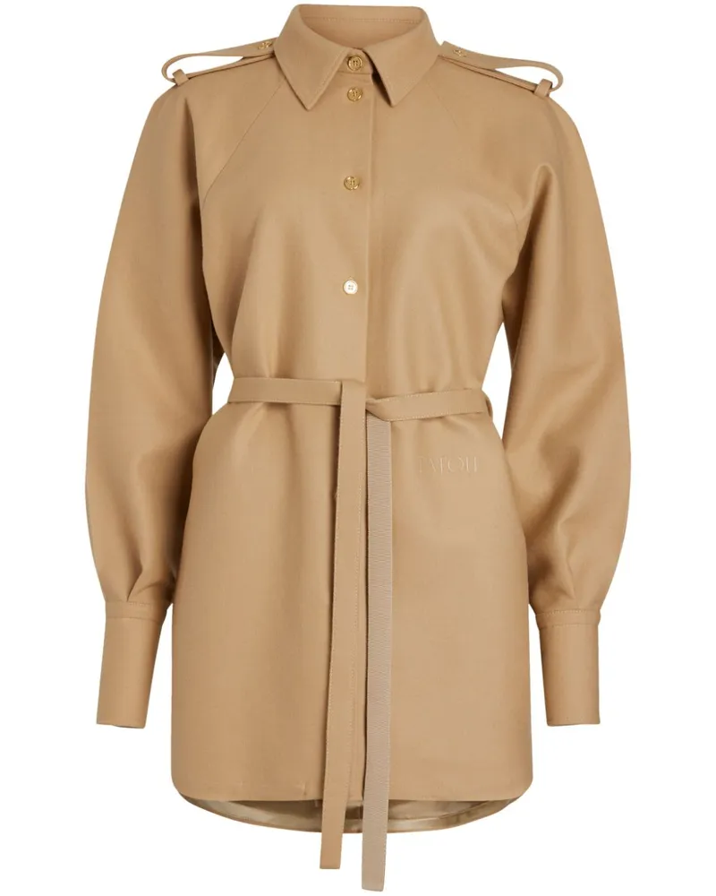 Patou Kurzes Hemdkleid - Nude Nude