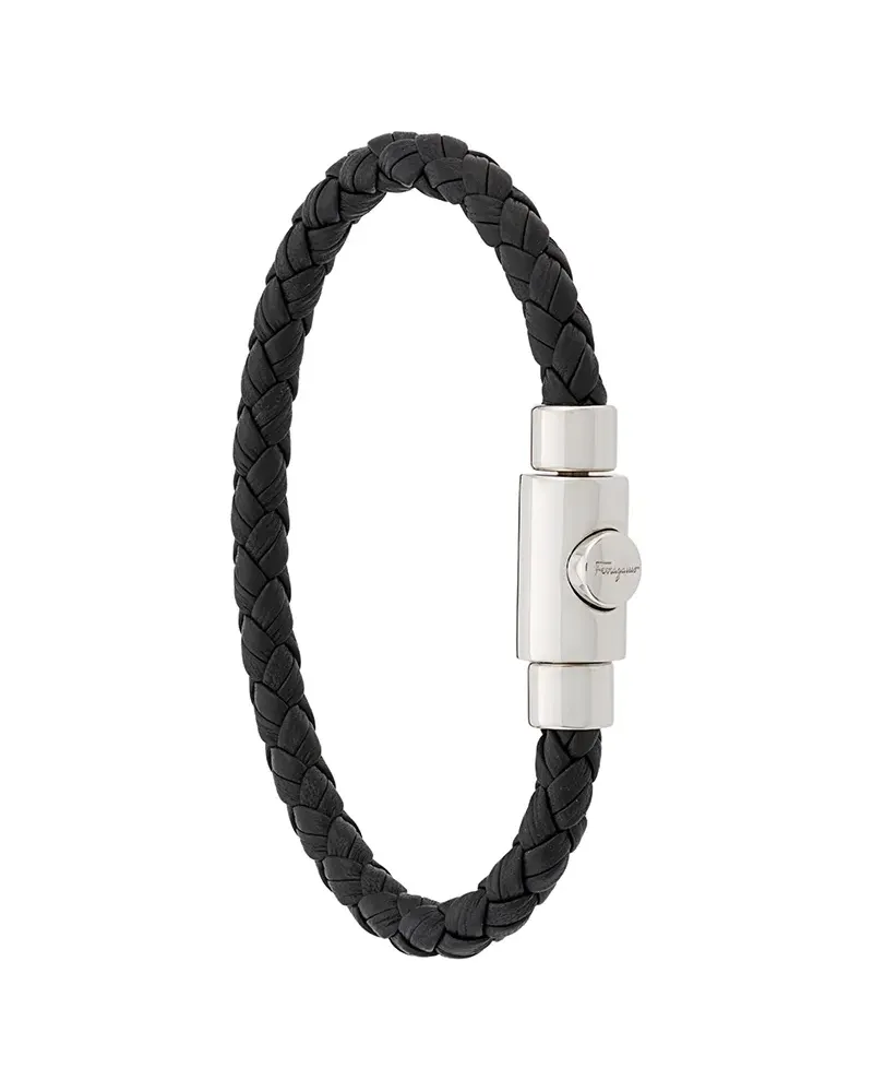 Ferragamo Geflochtenes Armband - Schwarz Schwarz