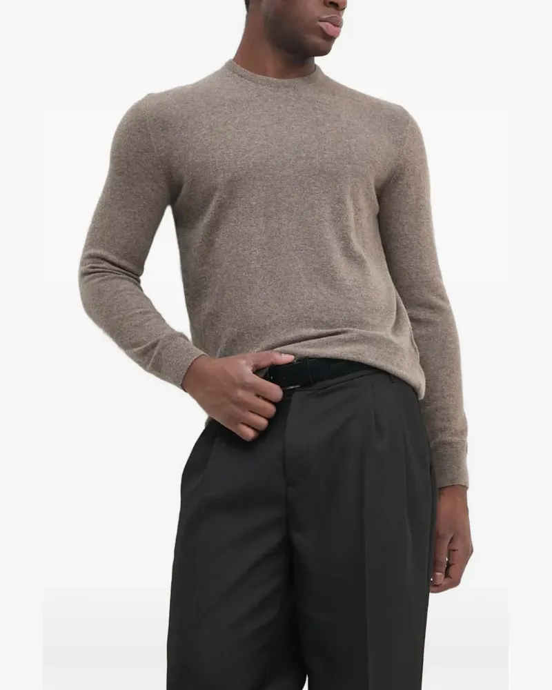 Barbour Strick mit rundem Ausschnitt - Braun Braun