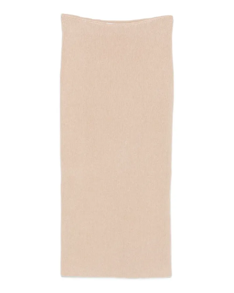 Malo Bleistiftrock aus geripptem Strick - Nude Nude