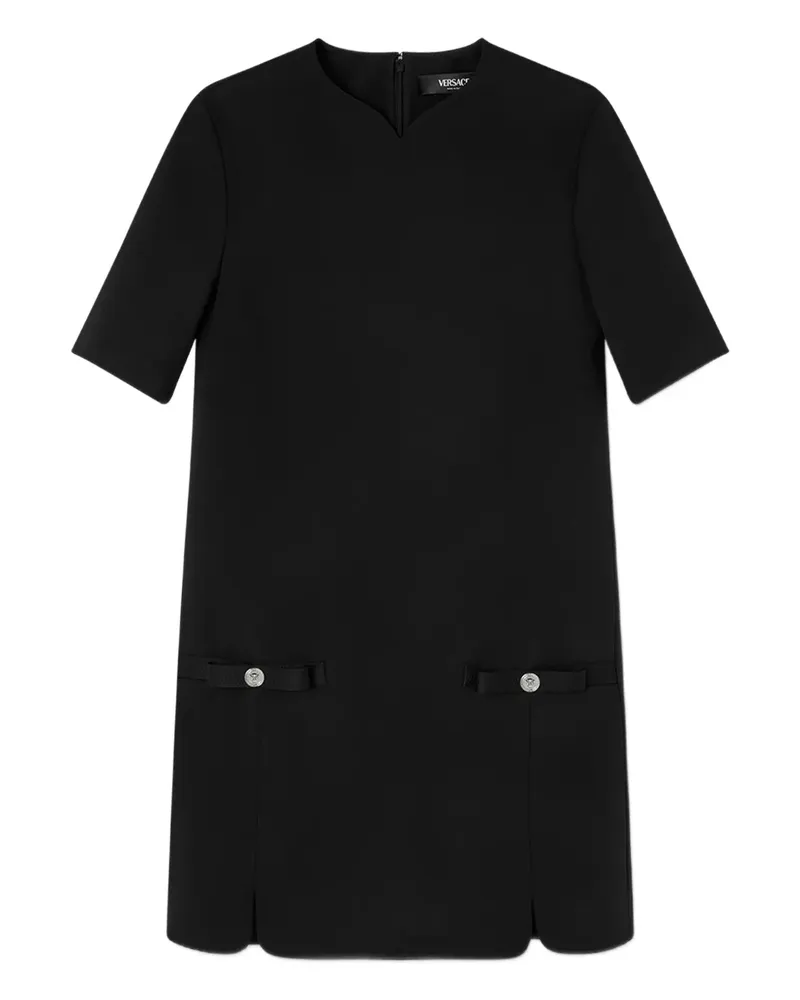 Versace Kleid mit Schleifendetail - Schwarz Schwarz
