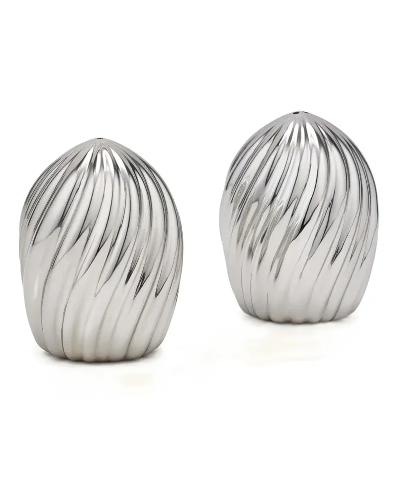 L’OBJET Ripple Spice Jewels Salz- und Pfefferstreuer (2er-Set) - Silber Silber