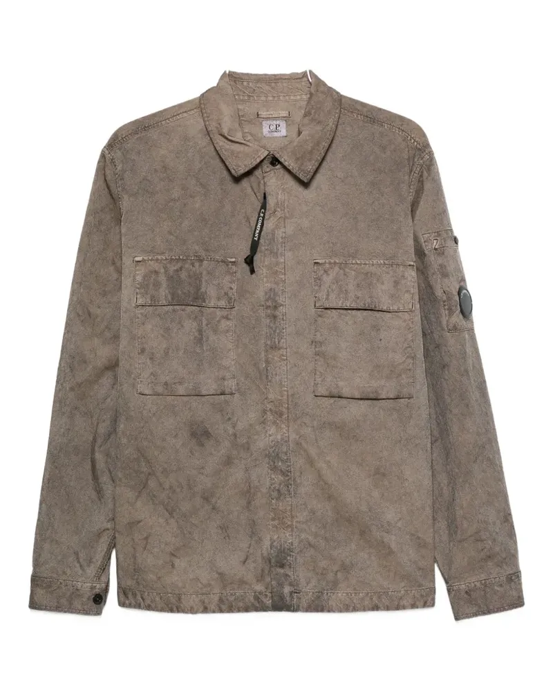 C.P. Company Panama-R Lens Hemdjacke - Braun Braun