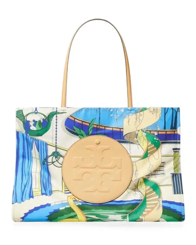 Tory Burch Ella printed tote bag - Nude Nude