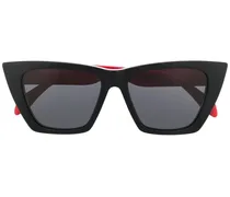 Zweifarbige Cat-Eye-Sonnenbrille