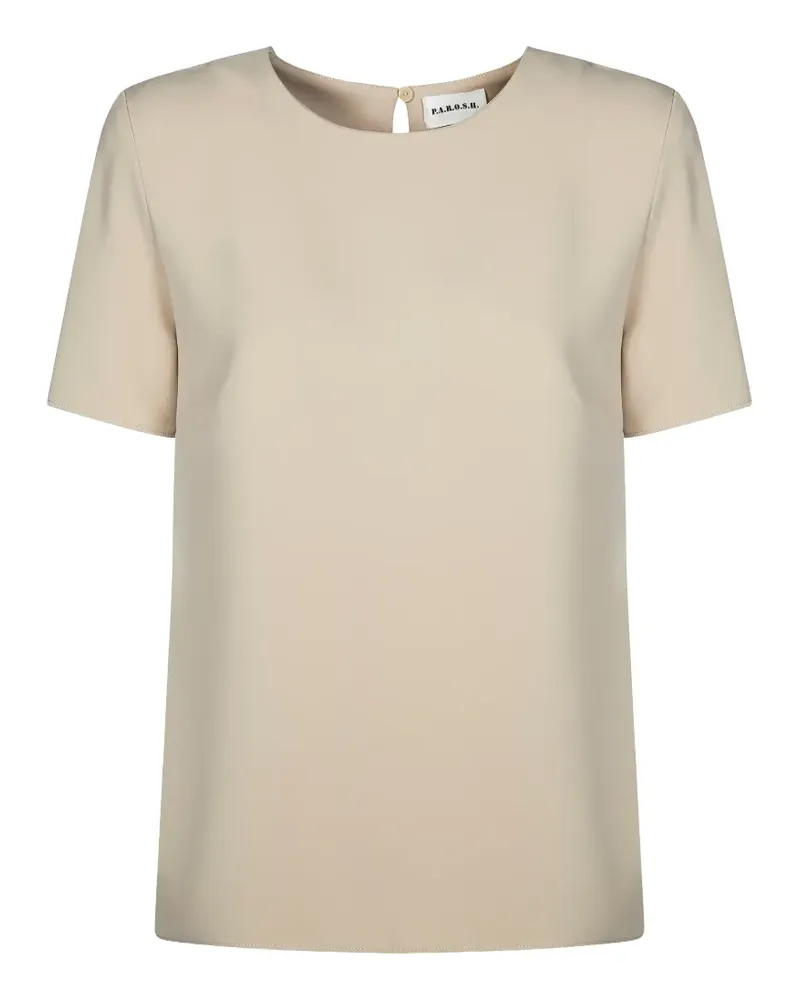 P.A.R.O.S.H. P.A.R.O H. cady blouse - Nude Nude