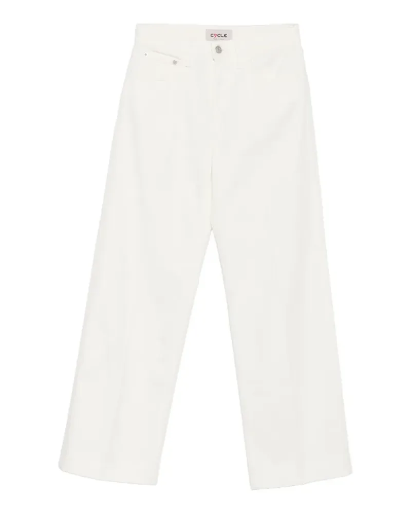 Cycle five-pocket wide-leg trousers - Weiß Weiß