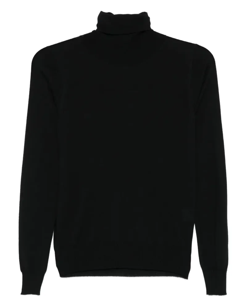 Drumohr  Klassischer Rollkragenpullover - Schwarz Schwarz