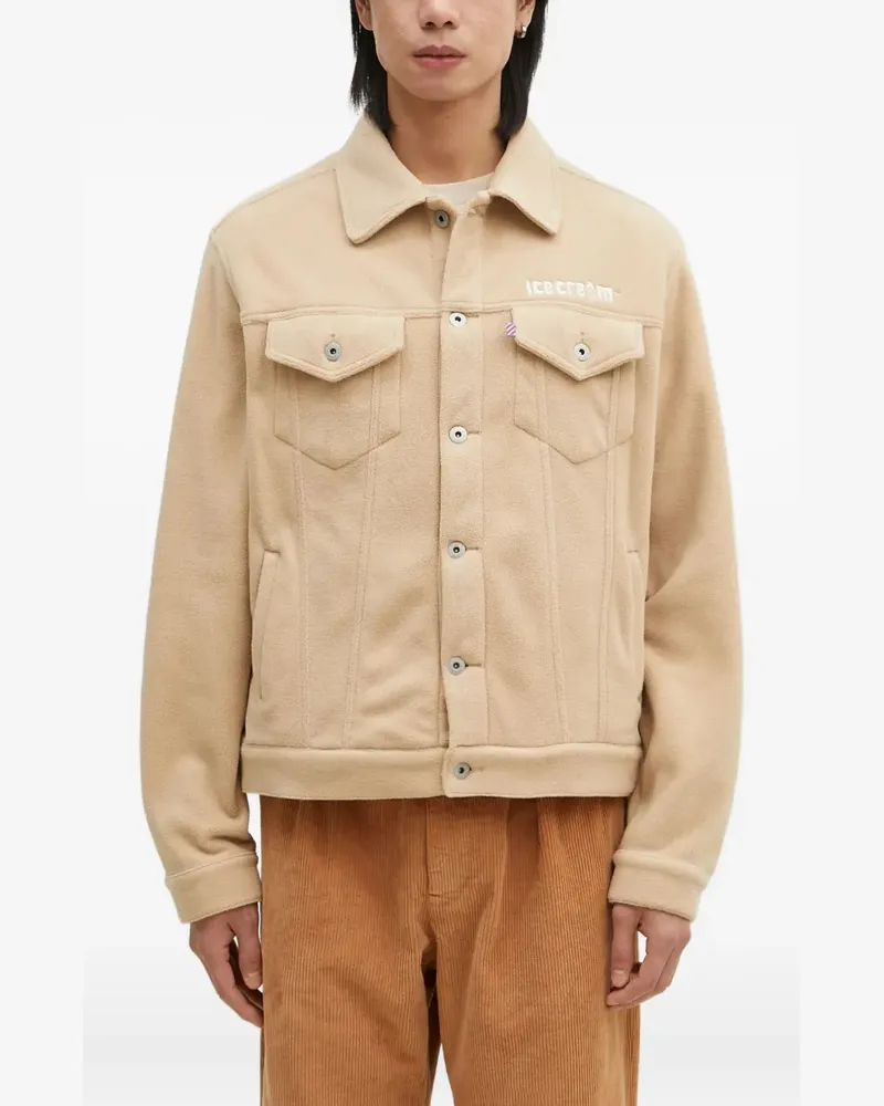 ICECREAM Fleecejacke mit Logo-Stickerei - Nude Nude