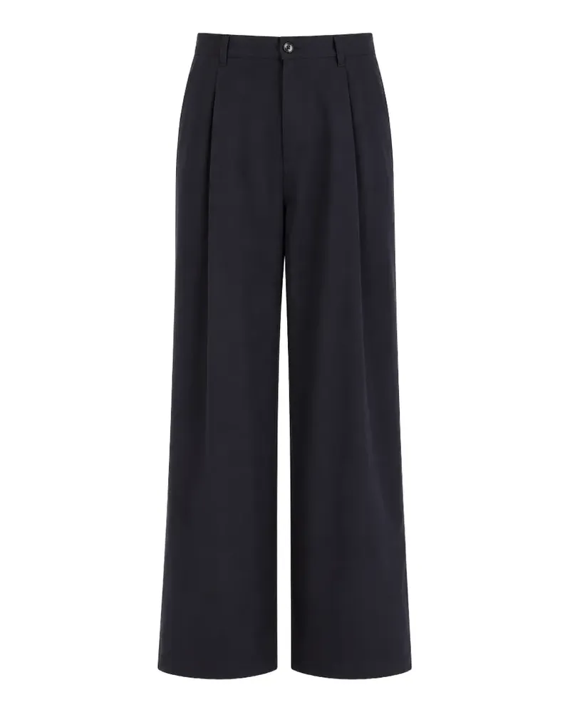 Société Anonyme St. Andrew Wide-Leg-Hose mit Falten - Blau Blau