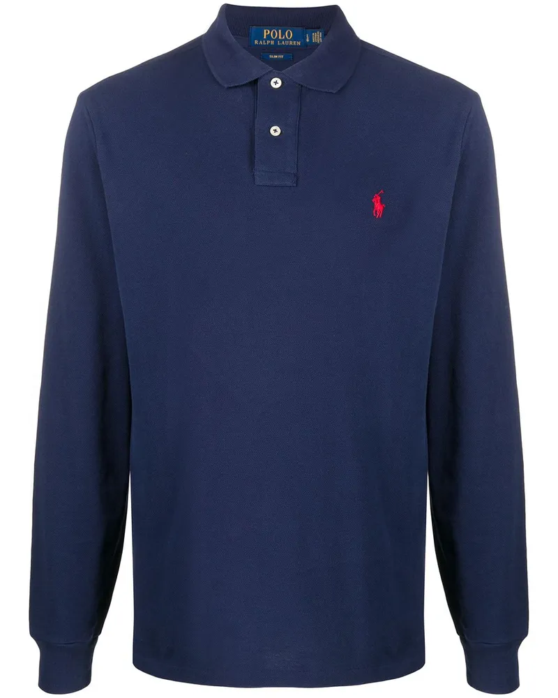 Ralph Lauren Langärmeliges Poloshirt - Blau Blau