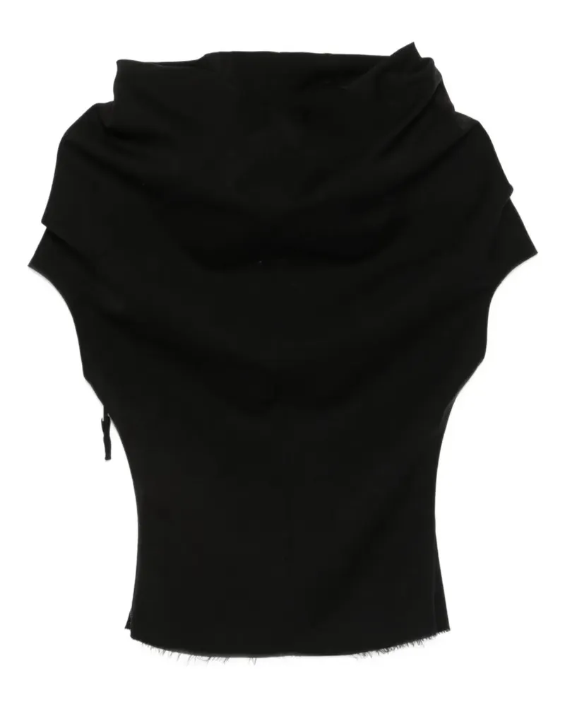 Rick Owens Shroud Oberteil - Schwarz Schwarz