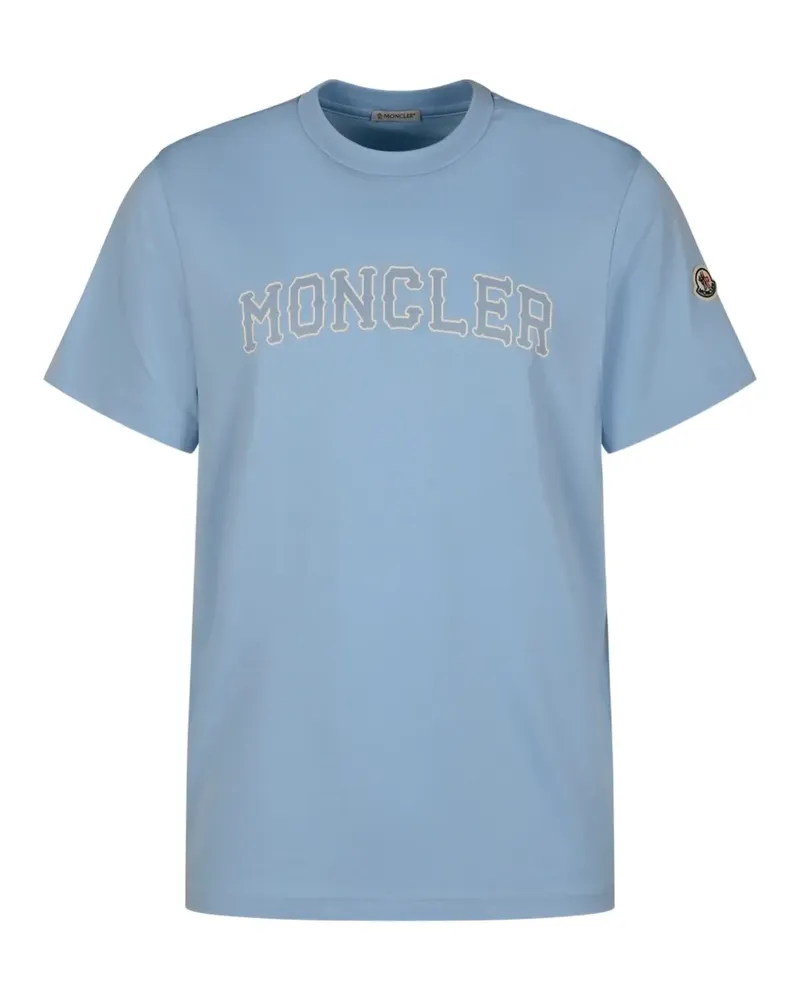 Moncler Klassisches T-Shirt - Blau Blau