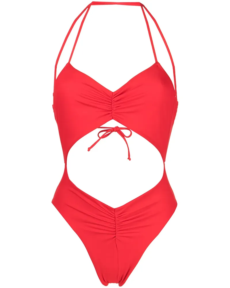 Sian Swimwear Badeanzug mit Cut-Outs - Rot Rot