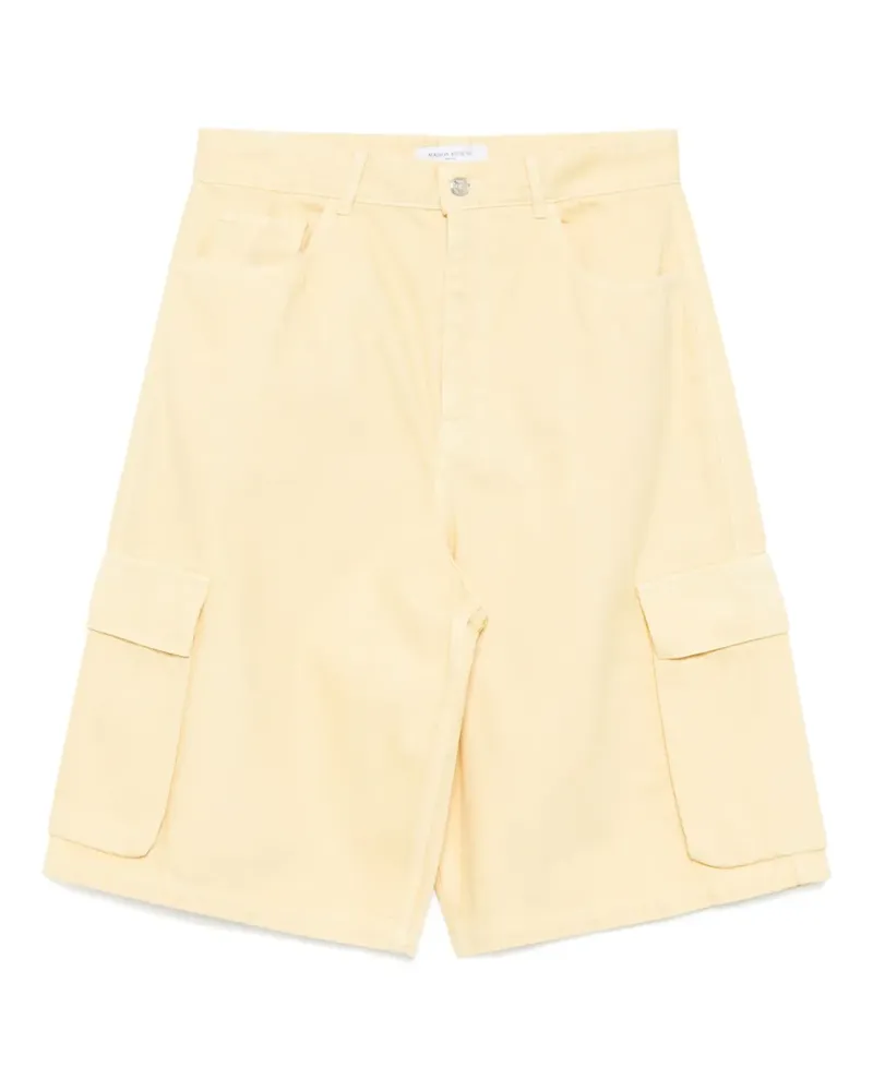Kitsuné Work Wear Jeans-Shorts - Gelb Gelb