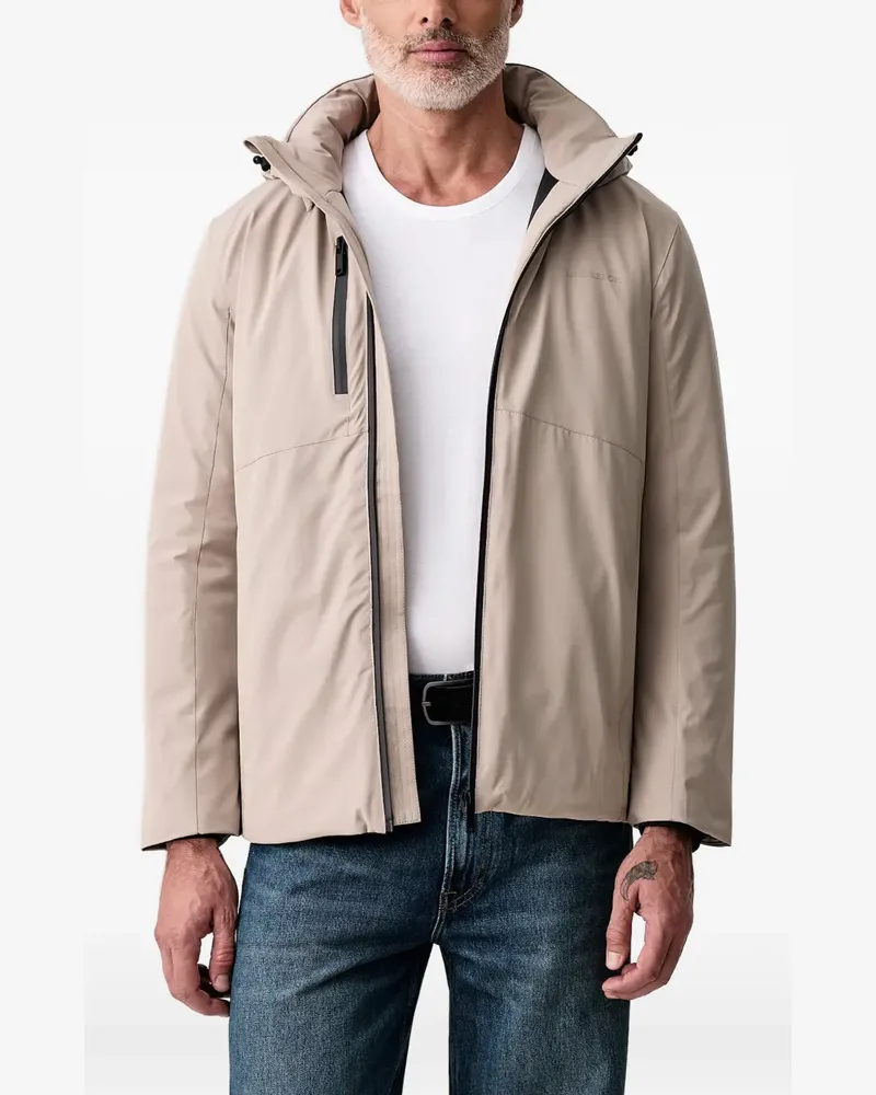 Lindbergh logo-print hooded jacket - Nude Nude
