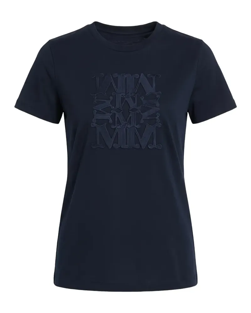 Max Mara T-Shirt mit grafischem Print - Blau Blau