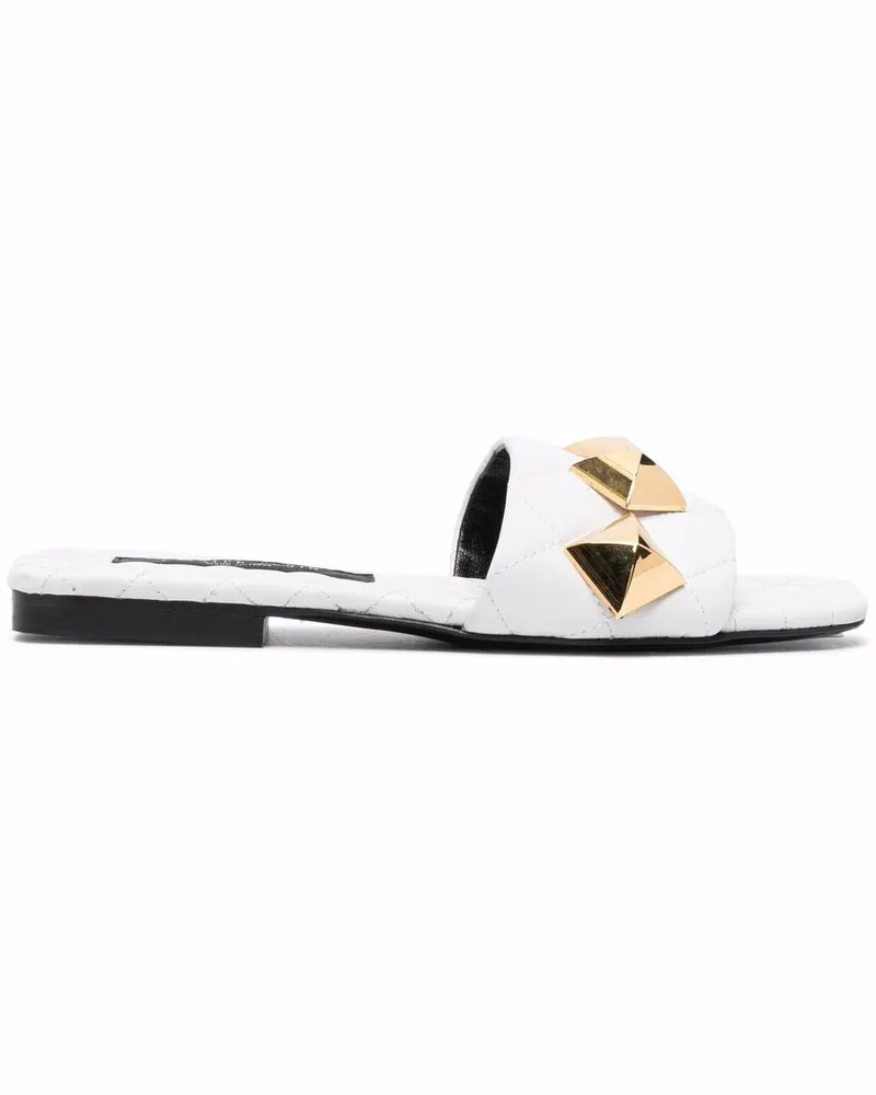 Philipp Plein Sandalen mit Nieten Weiß