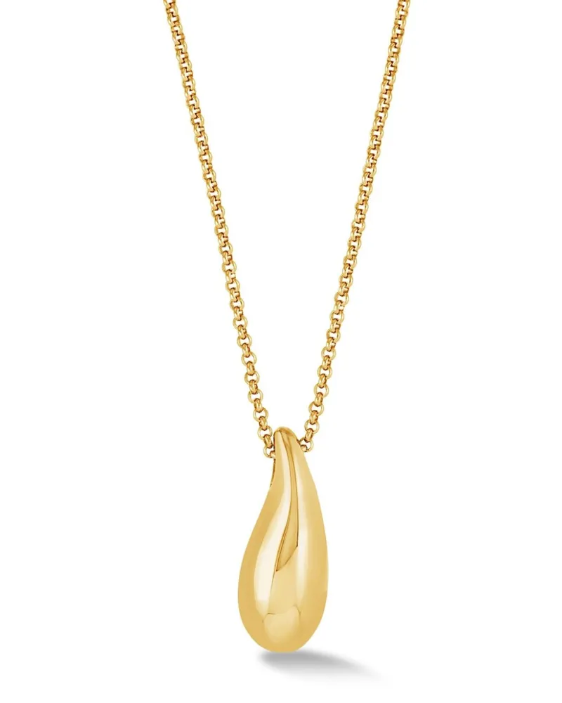 Dower & Hall Lucky Teardrop Halskette - Gold Gold