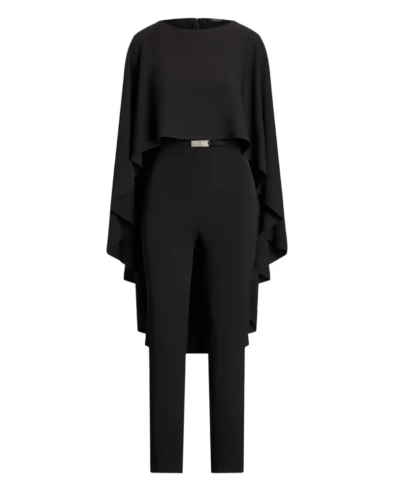 Ralph Lauren belted crew-neck jumpsuit - Schwarz Schwarz