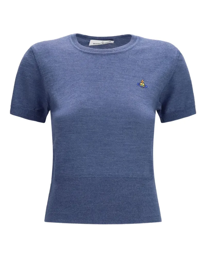 Vivienne Westwood T-Shirt mit Bea Orb-Stickerei - Blau Blau