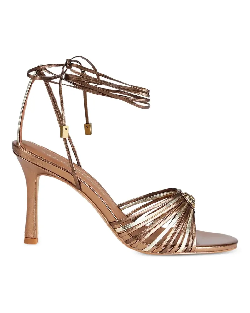 Kurt Geiger multi-strap tie-fastening heeled sandals - Braun Braun