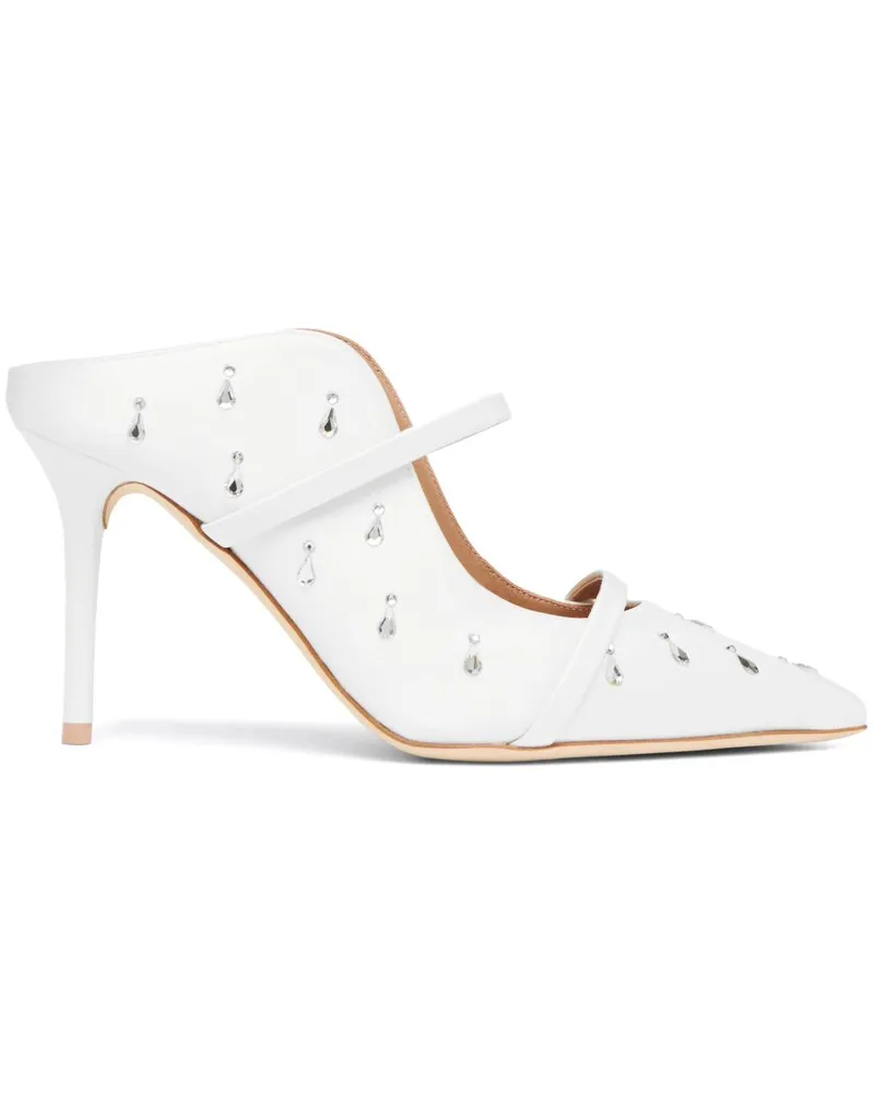 Malone Souliers Maureen Mules 85mm - Weiß Weiß
