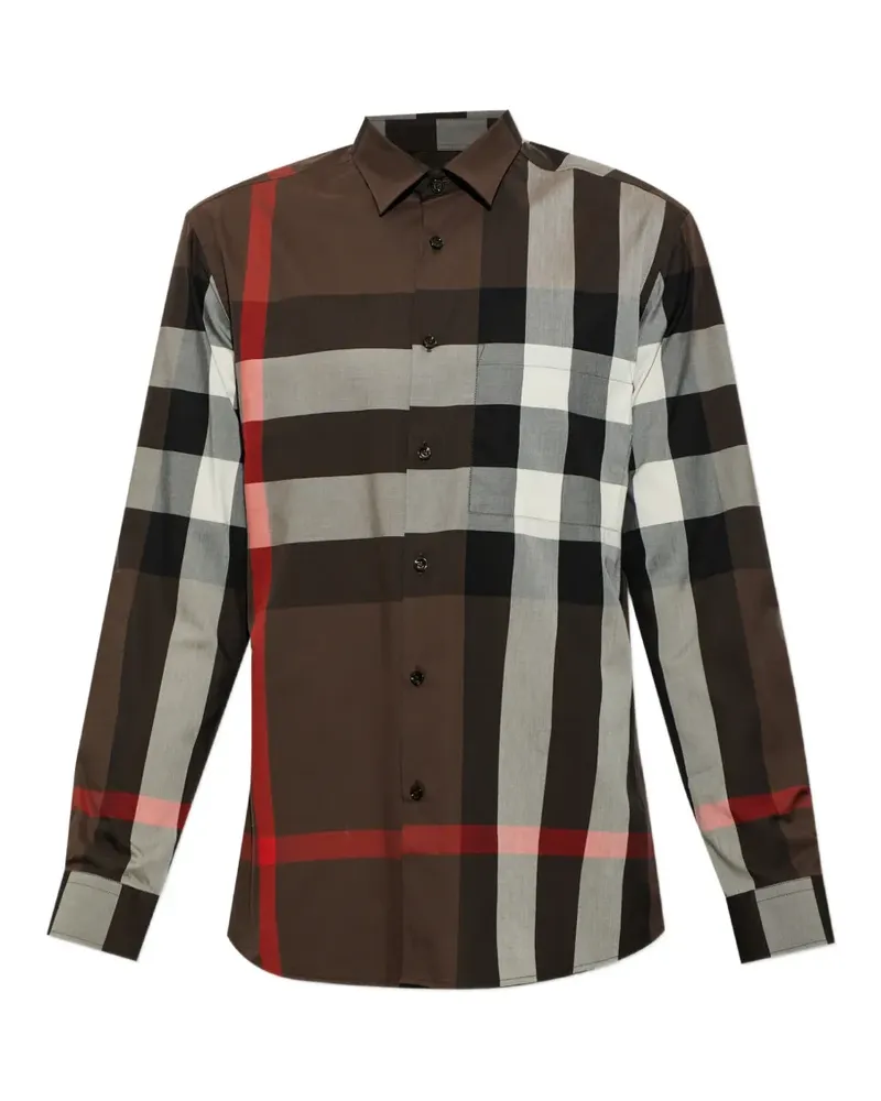 Burberry check-print cotton shirt - Braun Braun