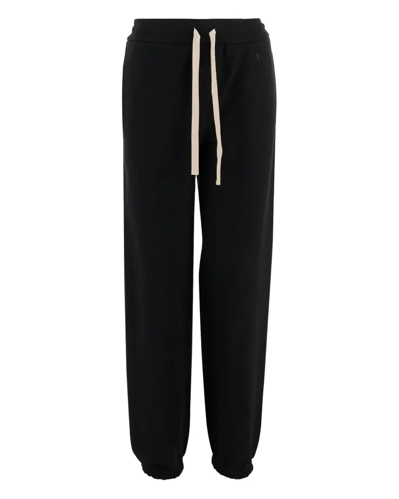 Jil Sander drawstring cuffed-hem track pants - Schwarz Schwarz