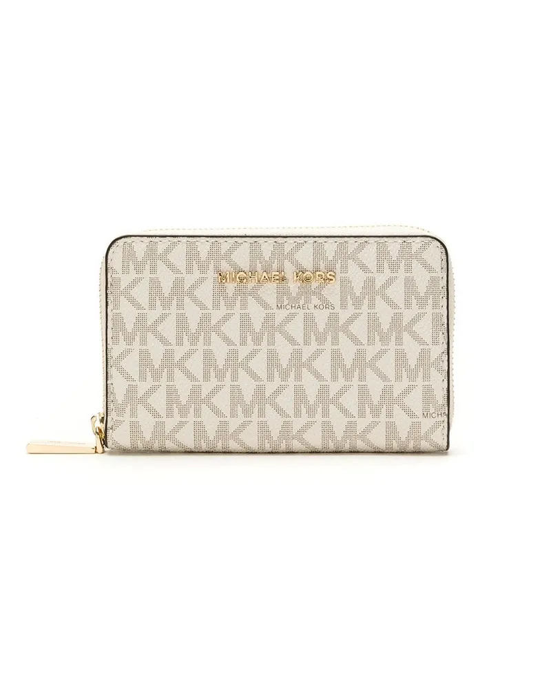 Michael Kors Kleines Portemonnaie mit Monogramm - Nude Nude