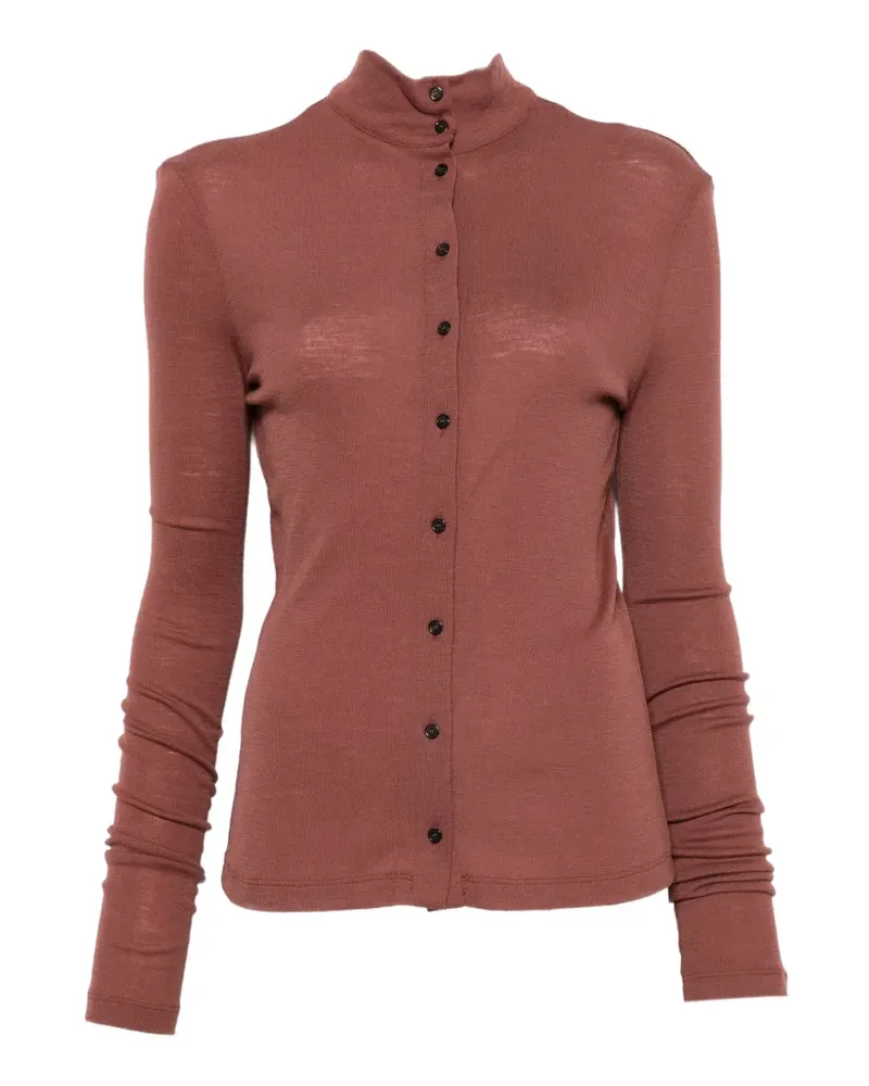 ALYSI Sweatshirt mit Rollkragen - Braun Braun