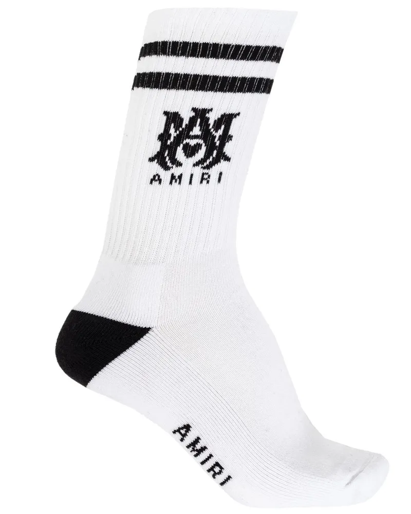 Amiri Socken mit Logo-Print - Weiß Weiß
