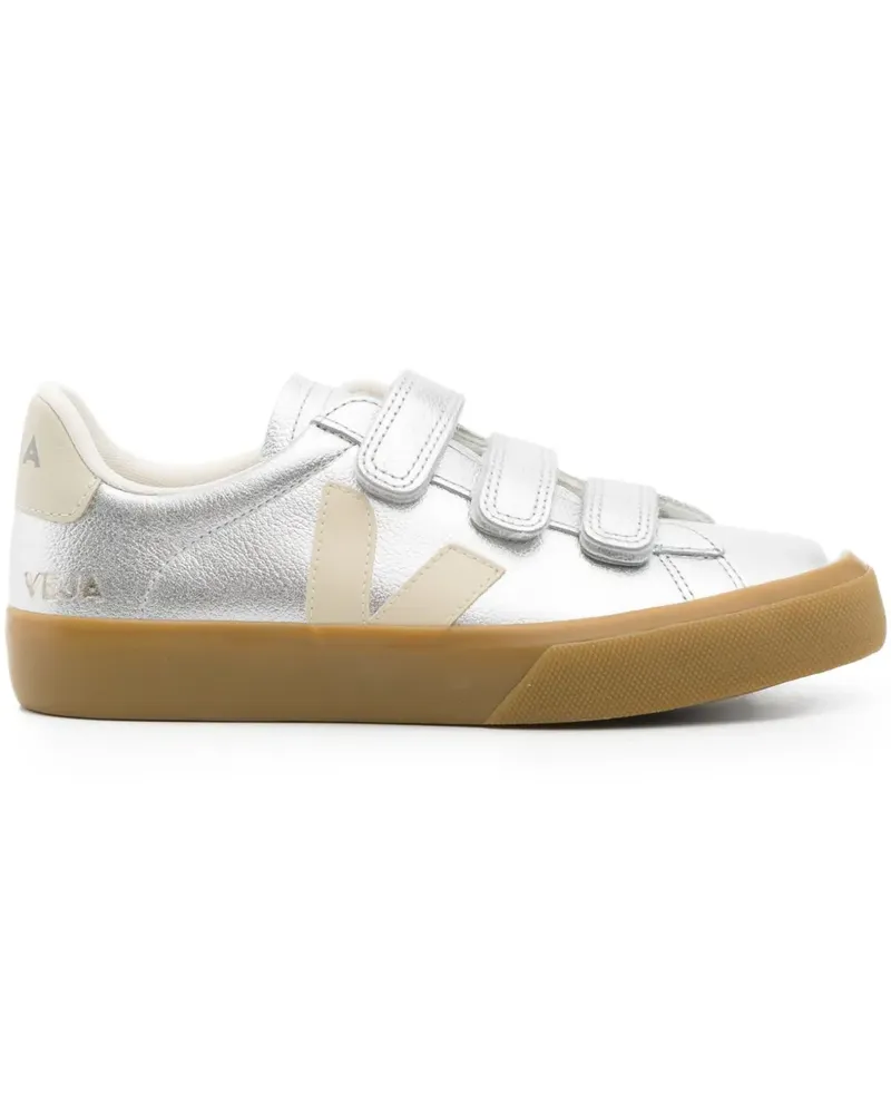 VEJA Recife Sneakers aus Leder - Silber Silber