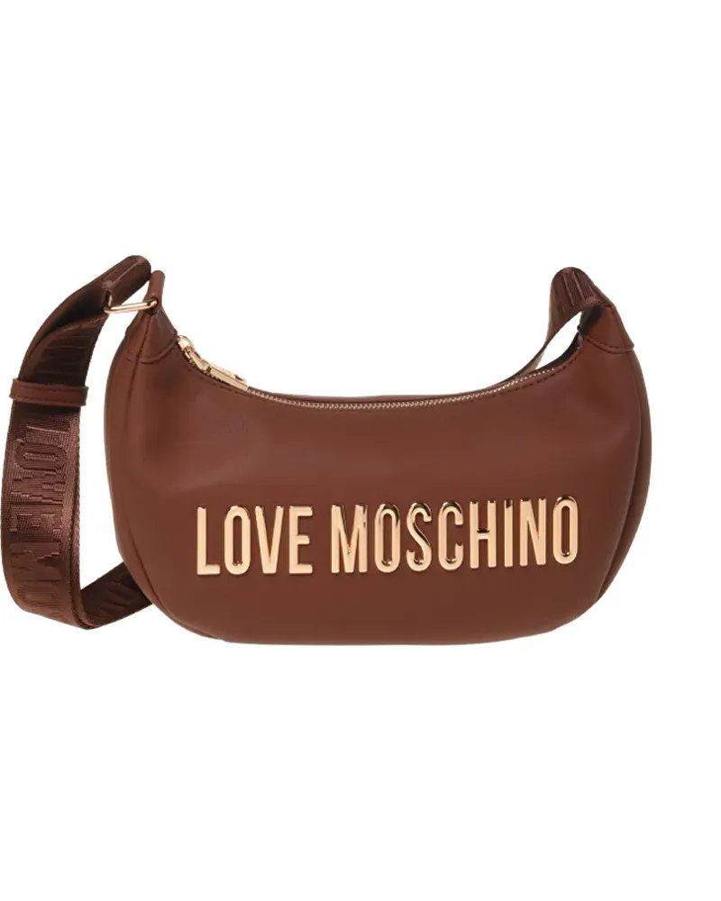 Moschino logo shoulder bag - Braun Braun