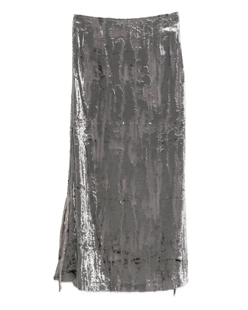 Hope Maxirock mit Kordelzug - Grau Grau