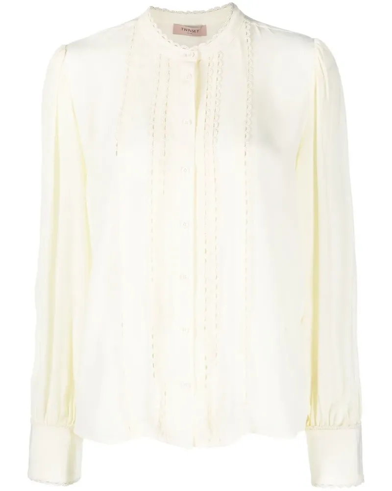 Twin-Set Hemd mit Wellenkanten - Nude Nude